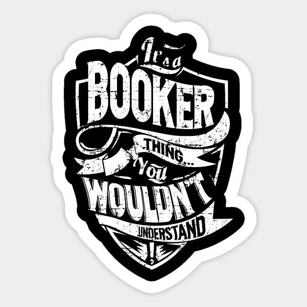 BOOKER Sticker by davidmarisa